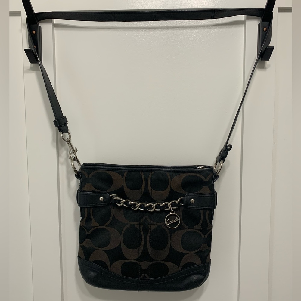 Coach canvas signature bag